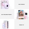 Clear Case for Mini 12 Instant, Film Camera with Photo Holds 10 Films on Back and Adjustable Strap for Outdoor view 4