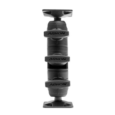 ARKON Mounts Robust Ratchet Extension Arm with AMPS Mount Plates | Swivel Shaft Arm | High Strength Corrosion Resistant Materials | 360 Adjustable | Super Secure Base | RMSRA2XAMPS