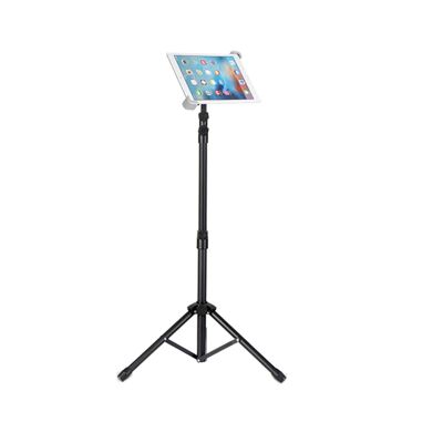 Buhelyc Ipad Stand Floor, Cell Phone Tripods with Carrying Bag, 360-Degree Rotatable, Portable, Height Adjustable, Hands-Free, Compatible with 9"-14.5" Device, Lazy Bracket for Watching Movie