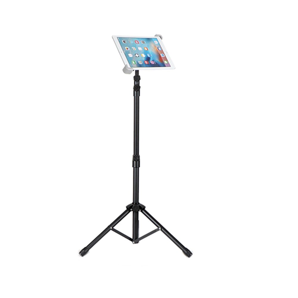 Buhelyc Ipad Stand Floor, Cell Phone Tripods with Carrying Bag, 360-Degree Rotatable, Portable, Height Adjustable, Hands-Free, Compatible with 9"-14.5" Device, Lazy Bracket for Watching Movie