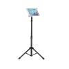 Buhelyc Ipad Stand Floor, Cell Phone Tripods with Carrying Bag, 360-Degree Rotatable, Portable, Height Adjustable, Hands-Free, Compatible with 9"-14.5" Device, Lazy Bracket for Watching Movie view 1