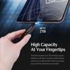 Transcend ESD310 512GB External SSD, Up to 1,050MB/s, Dual USB Flash Drive for iPhone/iPad/Mac/Windows, Android/Tablet/PC, USB 3.2 Gen 2 Thumb Drive Photo Stick, 2-in-1 Type C &Type A Memory Stick view 4
