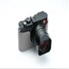 Camera Case for Leica Q3, BMAOLLONGB Handmade Genuine Real Leather Half Camera Case Bag Cover for Leica Q3 Camera Bottom Opening Version + Hand Strap (Gray) view 2