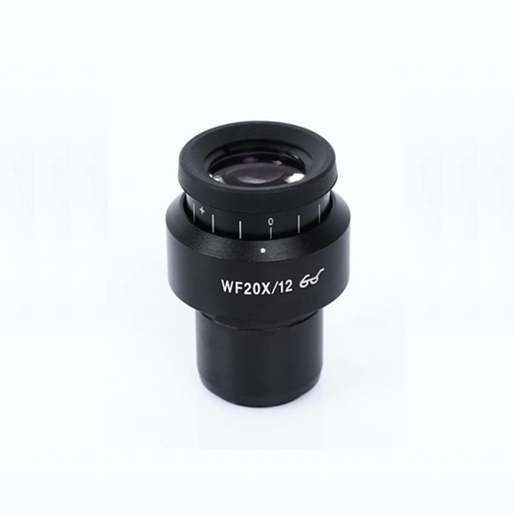 Lab Microscope Slides Microscope Eyepiece Magnification 20x Wide Field 30mm Mounting Size High Eyepoint Zoom Stereo Microscope Eyepiece Microscopio Ocular FOV 12mm Microscope Parts ( Color : 1PC )