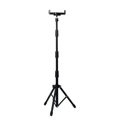 Buhelyc Cell Phone Stand, 360 Rotating Tripod Mount, Retractable Height Adjustable & Ipad Tripod, Portable, Hands-Free, Compatible with 4.7" 6.5" 9.5" 12.9" Device, for Selfies Video Recording