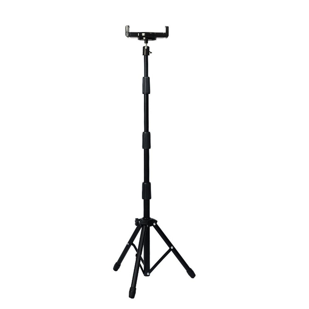 Buhelyc Cell Phone Stand, 360 Rotating Tripod Mount, Retractable Height Adjustable & Ipad Tripod, Portable, Hands-Free, Compatible with 4.7" 6.5" 9.5" 12.9" Device, for Selfies Video Recording