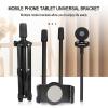 Buhelyc Cell Phone Stand, 360 Rotating Tripod Mount, Retractable Height Adjustable & Ipad Tripod, Portable, Hands-Free, Compatible with 4.7" 6.5" 9.5" 12.9" Device, for Selfies Video Recording view 3