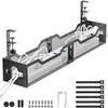 Under Desk Cable Management Tray Black, Litwaro Cable Management Under Desk No Drill, 25'' Cable Tray with Clamp for Wire Management, Cord Organizer for Office, Home - No Damage to Table view 1