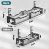 Under Desk Cable Management Tray Black, Litwaro Cable Management Under Desk No Drill, 25'' Cable Tray with Clamp for Wire Management, Cord Organizer for Office, Home - No Damage to Table view 2