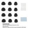 CYADCI Black Earbud Tips 6 Pairs S/M/L Silicone Replacement Tips for Galaxy Buds 2 Pro, Compatible with Samsung Galaxy Buds 2 Pro view 2