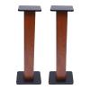 Bookshelf Speaker Stands 35.4inches Pedestal Style & Built-in Wire Management, Support Bookshelf-Style Speakers with Plate and Tray, Speaker Stand Column for Living Room, Bedroom One Pair view 1