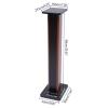 Bookshelf Speaker Stands 35.4inches Pedestal Style & Built-in Wire Management, Support Bookshelf-Style Speakers with Plate and Tray, Speaker Stand Column for Living Room, Bedroom One Pair view 3