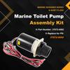 Replace for 37072-0092 Marine Designer Series and Quiet Flush Marine Toilet Pump Assembly Kit, Waste Pump Assembly Quiet Flush 12-Volt Fit for Models 37045, 37245, 37055, 37255, 37075, 37275 view 3