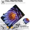 Case for Amazon Fire HD 10 Tablet (9th/7th/5th Generation,2019/2017/2015 Release), Multi-Angle Smart Stand Cover Auto Sleep/Wake for Fire 10.1 InchPurple Flower view 4
