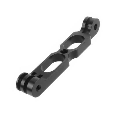 NovelGoal Aluminum Helmet Mounting Rod Bracket Compatible with Go-pro Osmo Action Cameras Phone Selfie Handgrip Extension Arm (10cm)