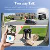 Anpviz 4K/8MP PoE Dual Lens Security Camera Outdoor 180 Degree Wide Angle,180 Panoramic IP Wired Camera with Human/Vehicle Detection, Two-Way Talk, Built-in Micro SD Card Slot, Metal IPC-D3886PD-SA view 4