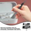 SOLUSTRE 1set Portable Earphone Cleaning Kit Storage Box Multi-Functional Cleaning Tools for Earbuds Keyboards and Electronic Devices Dust Removal and Maintenance view 3