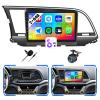 [2+64G] Android 13 Car Stereo for Hyundai Elantra 2016-2018 with Wireless Carplay&Android Auto,9 Inch Touch Screen Car Radio with GPS WiFi Bluetooth FM/RDS Radio SWC AUX-in+AHD Backup Camera view 1