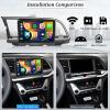[2+64G] Android 13 Car Stereo for Hyundai Elantra 2016-2018 with Wireless Carplay&Android Auto,9 Inch Touch Screen Car Radio with GPS WiFi Bluetooth FM/RDS Radio SWC AUX-in+AHD Backup Camera view 2