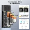 MAIWO M.2 NVMe PCIe RAID Enclosure, Dual Bay Enclosure for M.2 NVMe PCIe SSD with RAID0/1/PM/JBOD, USB 3.2 Gen2x2 Type-C 20Gbps Speed, 16TB Capacity (K2022R) view 4