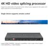 5x9 Video Wall Controller 4K@60Hz 4 HDMI+1 DP Input /9 HDMI Output Compatible (3x3 2x2 2x3 9x1 2x4 1x6) a Variety of Splice Modes,RS232/ Remote Control,RJ45TCP Network Protocol view 2