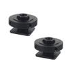 NovelGoal Threaded Hole Cold Shoe Holder Mount Adapter 1/4" for SLR Camera Cage Rig Tripod Flash Light Stand Mic Monitor Holder (2*Mount) view 1
