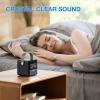 MOMOHO Portable Bluetooth Speaker with Time Display, Portable Wireless Speaker, TWS Stereo Sound, 50ft Bluetooth 5.2, TF Card/AUX Input, Hands-Free Calling, for Home, Outdoor, Travel (Black) view 2