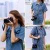 Mirrorless Camera Neck Strap with Quick Release Buckles, Adjustable Shoulder Sling Strap for Sony A7C II A7 IV III A7R V IV ZV1 ZV-E10 Canon EOS R100 R50 M50 M6 Nikon Z30 Z50 Z6 Z7 II & More (Black) view 2