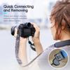 Mirrorless Camera Neck Strap with Quick Release Buckles, Adjustable Shoulder Sling Strap for Sony A7C II A7 IV III A7R V IV ZV1 ZV-E10 Canon EOS R100 R50 M50 M6 Nikon Z30 Z50 Z6 Z7 II & More (Black) view 3