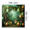 Kate Cake Smash Forest Balloon Backdrop Children Birthday Party Fabric Printed Seamless Background Photography Studio Prop 10x10ft view 2