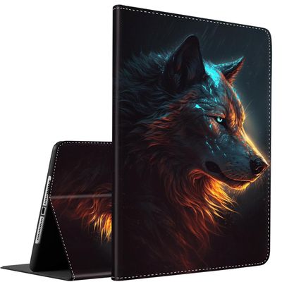 Case for Samsung Galaxy Tab A7 10.4 Case 2020, Multi-Angle Smart Stand Cover Auto Sleep/Wake for Samsung Galaxy Tab A7 10.4[SM-T500/T505/T507]Colorful Wolf