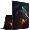 Case for Samsung Galaxy Tab A7 10.4 Case 2020, Multi-Angle Smart Stand Cover Auto Sleep/Wake for Samsung Galaxy Tab A7 10.4[SM-T500/T505/T507]Colorful Wolf view 1