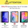 Case for Samsung Galaxy Tab A7 10.4 Case 2020, Multi-Angle Smart Stand Cover Auto Sleep/Wake for Samsung Galaxy Tab A7 10.4[SM-T500/T505/T507]Colorful Wolf view 2