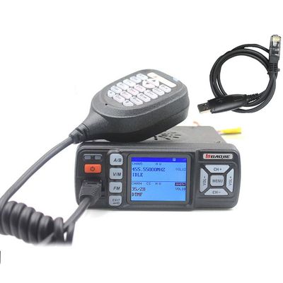 Baojie BJ-318 25W Mobile Radio UHF VHF Mini Two Way Radio with Progamming Cable