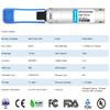 40G QSFP+ PLR4 PSM for Brocade QSFP-40G-PLR4 4 x 10GBASE-LR 40GBASE QSFP+ PLR4 1310nm 10km DOM MTP/MPO-12 SMF Optical Transceiver Module view 2