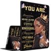 Case for iPad Pro 11 Inch 4th/3rd/2nd/1st Generation 2022/2021/2020/2018, Multi-Angle Smart Stand Cover Auto Sleep/Wake Fit iPad Air 4/5African Americans Women Black Queen with Butterflies view 1