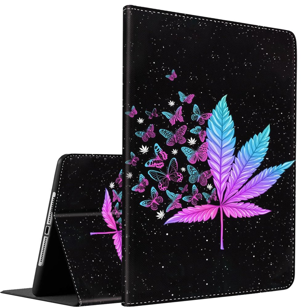 Case for iPad Mini 6 2021 8.3 Inch, Multi-Angle Smart Stand Cover Auto Sleep/Wake for iPad Mini 6th Generation 8.3 InchWeed Butterfly