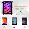 Case for iPad Mini 6 2021 8.3 Inch, Multi-Angle Smart Stand Cover Auto Sleep/Wake for iPad Mini 6th Generation 8.3 InchWeed Butterfly view 2