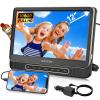 Car DVD Player, WONNIE 12" Portable DVD Player with Headrest Mount, Support 1080P/MP4 Video, HDMI Input/Output, AV Out, AC Adapter, Car Charger, USB Card Reader, Last Memory, All Regions view 1