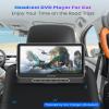 Car DVD Player, WONNIE 12" Portable DVD Player with Headrest Mount, Support 1080P/MP4 Video, HDMI Input/Output, AV Out, AC Adapter, Car Charger, USB Card Reader, Last Memory, All Regions view 3