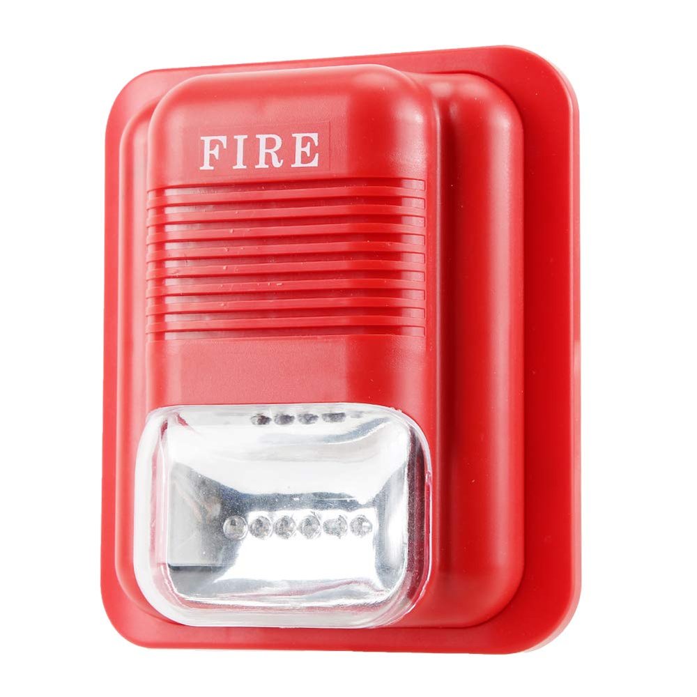 Fire Bell Fire Alarm Horn Strobe 14126 Dc12V 24V Sound and Light Fire Alarm Warning Strobe Siren Alert Safety System