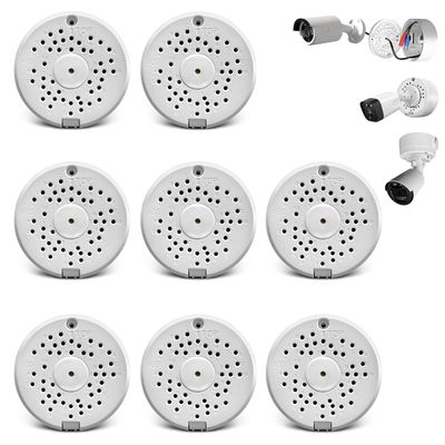(ABS New) Security Camera Junction Box,Security Camera Bracket Outdoor,Plastic Waterproof Security Camera Mount Hide Cable Junction Box for Arlo Solar Panel Flip Cover Cable Cover