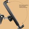 Tablet Floor Stand, 360 Degree Rotatable Tablet Holder Phone Stand, Universal Adjustable Overhead Bed Phone Stand for 4 to 11 Inches Devices Black view 3
