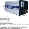 10000W Automobile Inverter 12000W Pure Sine Wave Power Inverter, DC Voltage Transformer 24V48V60V72V to AC 110V 220V Multi-Function Power Converter (24Vto110V,10000W) view 2