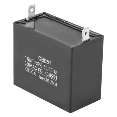 CBB61 Capacitor, Motor Starting Capacitor 350V AC 16uF 50/60Hz, Motor Running Capacitor Generator Capacitor for Brushless Gas & Diesel Generators