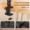 Bed Tablet Mount Holder Stand, Articulating Arm Cell Phone Holder, Load 10kg, Save Space, Desk/Bedside Tripod for Stream/Watching, Compatible with Ipad, Kindle, Cell Phones(Size:Phone,Color:Black) view 2