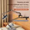 Bed Tablet Mount Holder Stand, Articulating Arm Cell Phone Holder, Load 10kg, Save Space, Desk/Bedside Tripod for Stream/Watching, Compatible with Ipad, Kindle, Cell Phones(Size:Phone,Color:Black) view 4