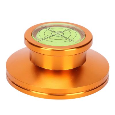 Turntable Stabilizer, Lp Record Weight Disc Stabilizer Record Weight Stabilizer Vinyl Record Player Clamp for Vibration Balanced(Gold)