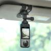 BTG Sun Visor Camera Mount for DJI OSMO Nano 360/Action 5 Pro 4/ Pocket 3/Insta360 Go Ultra Go 3S X4 X5 ONE R Sport Camera Accessories Windshield Mount view 2