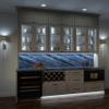 12-1/2" High Output Direct Voltage Series Lighted Power Strip, Single-White, 400 Lumens/Fixture, White Finish, Daylight 5000K view 4